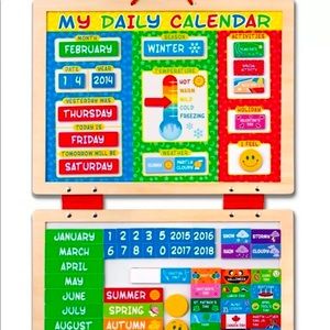 Melissa and Doug wooden calendar